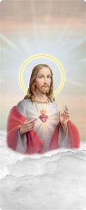 Sacred Heart Clouds Bronze